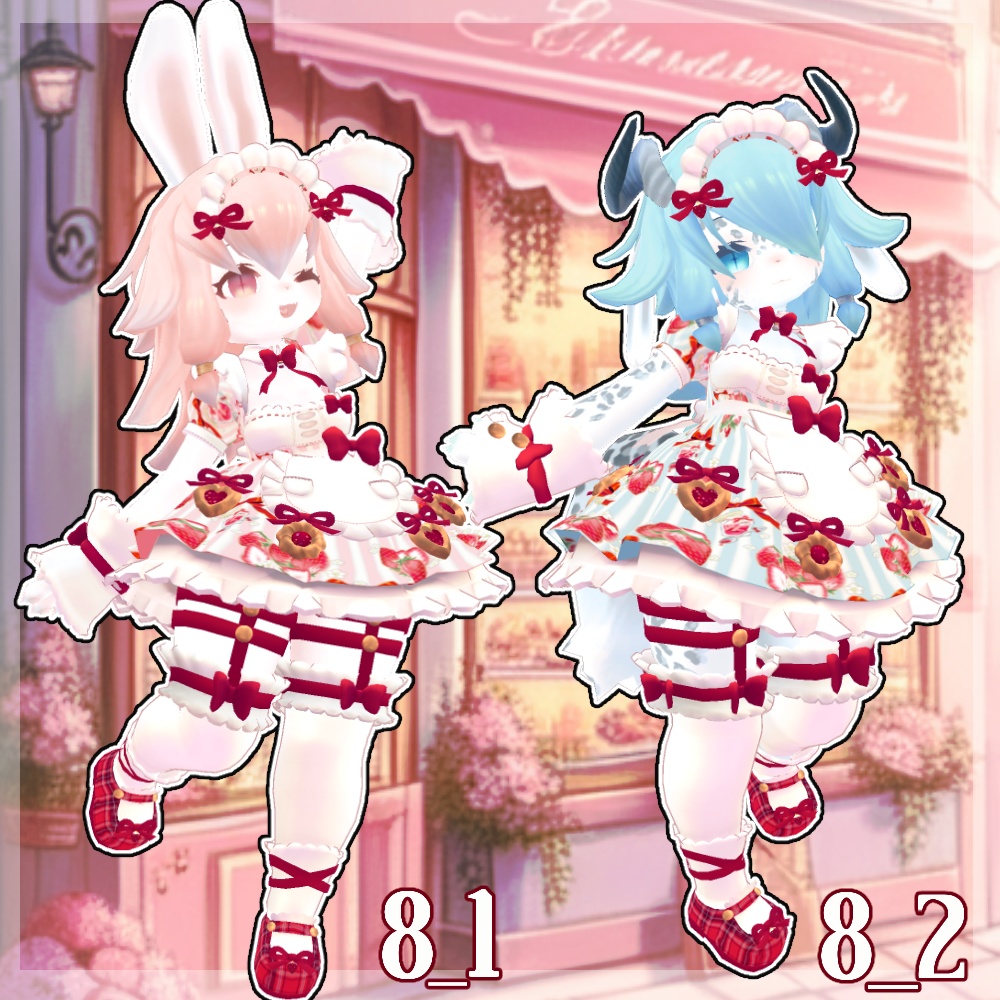 6アバター対応ヴァレンタインメイド服_Valentine's Day Clothes