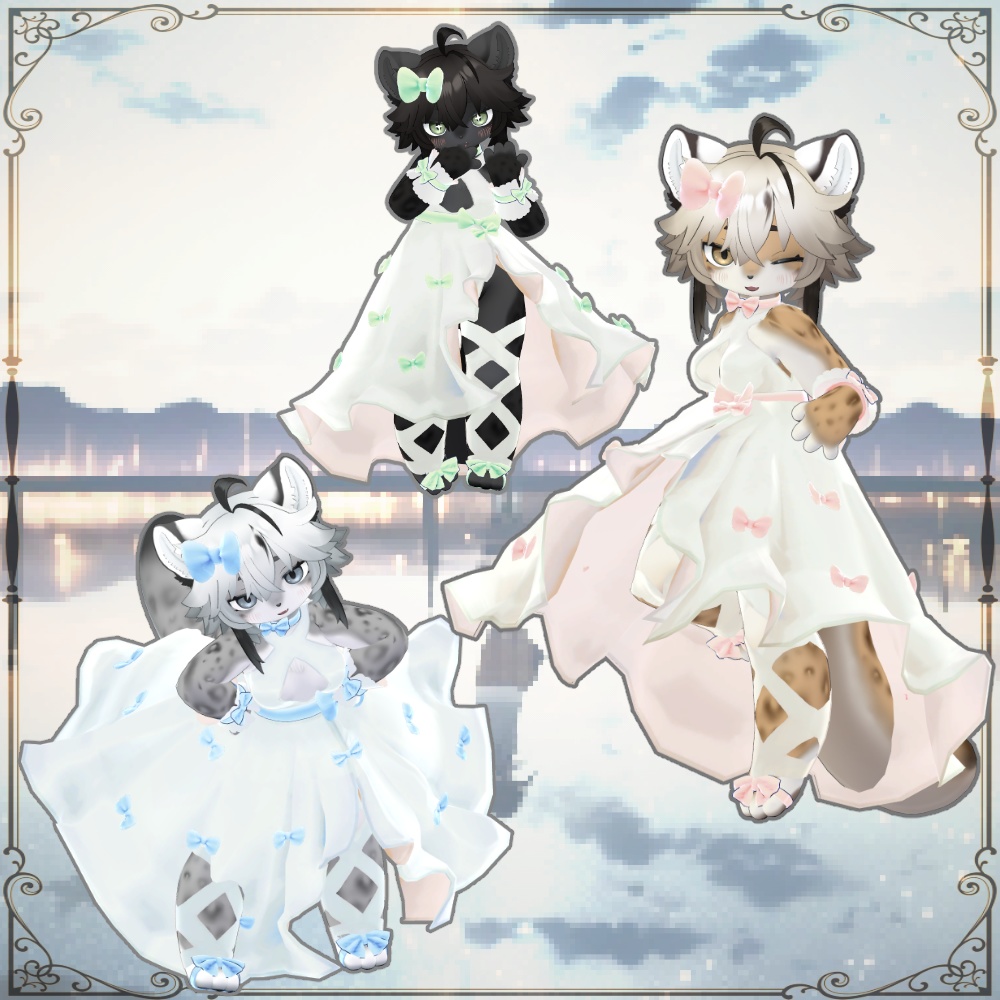 【灰島専用衣装】リボンフリルドレス