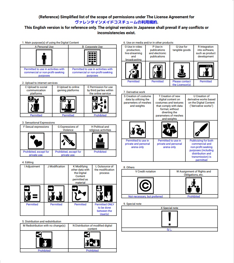 マヌカ専用クッキーミックスメイドValentine's Day Maid Outfits_Manuka