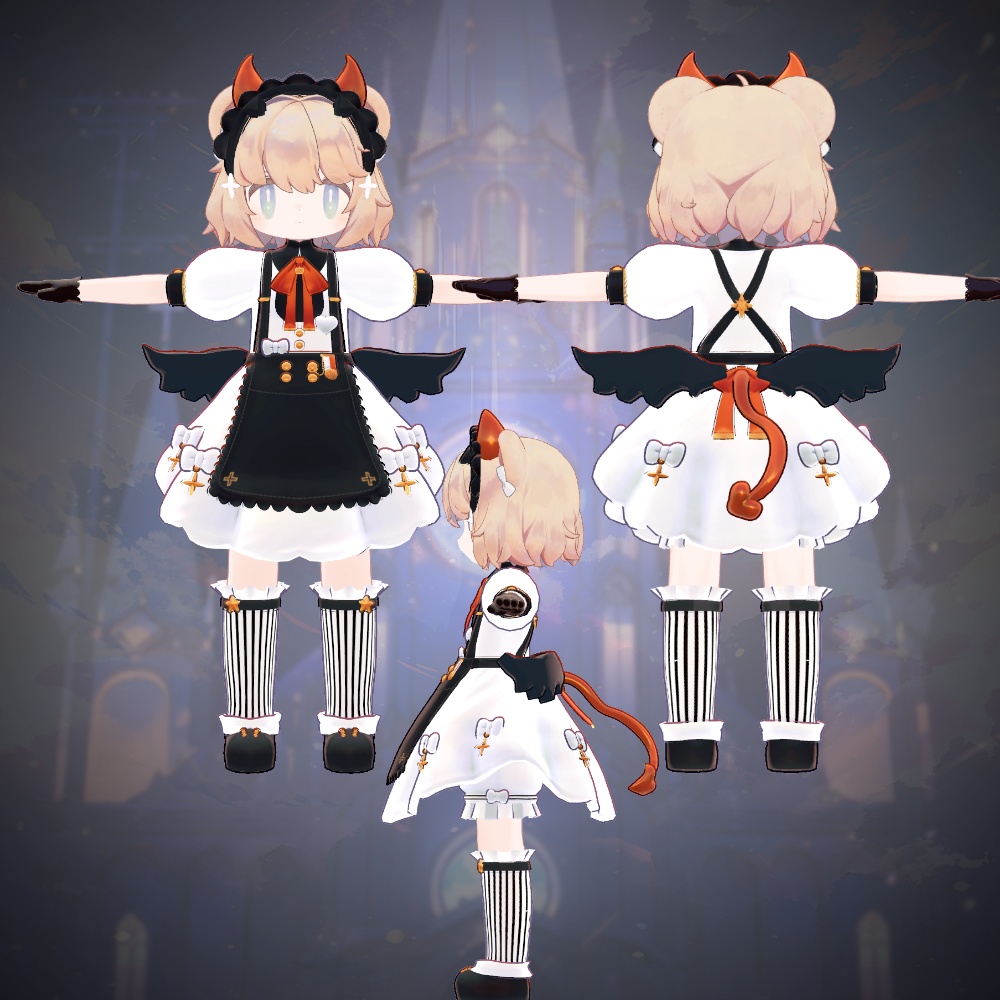 7アバター対応イノセントデビルメイド Innocent Devil Maid Costume