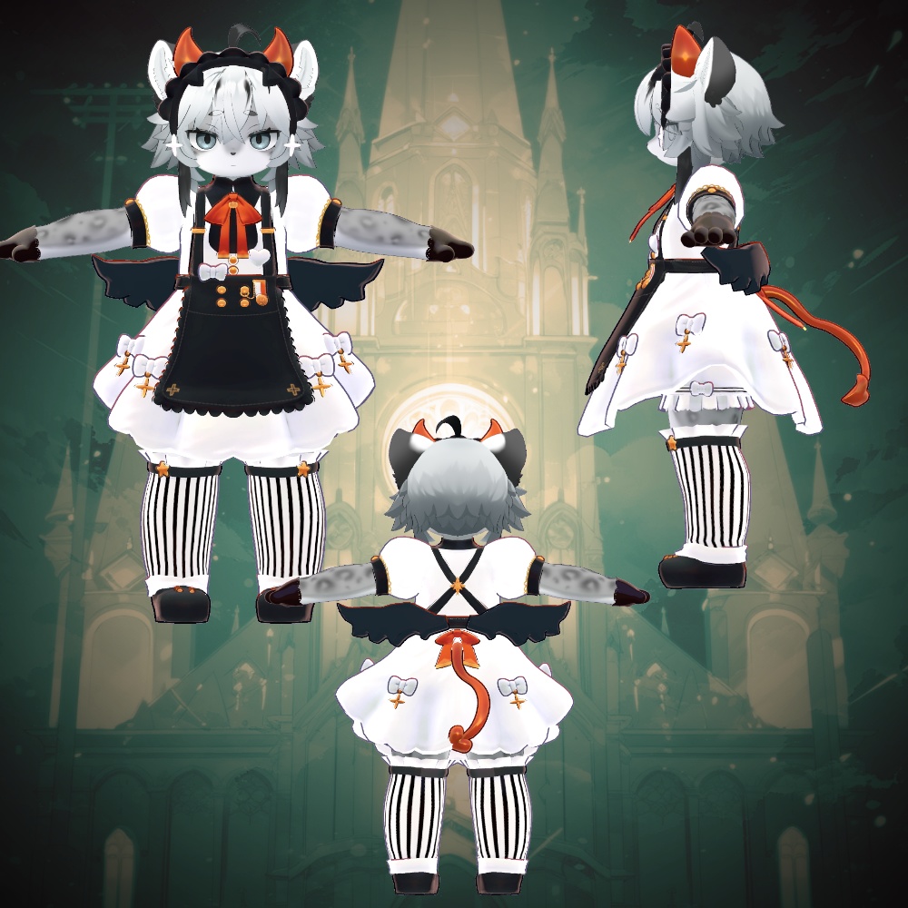 7アバター対応イノセントデビルメイド Innocent Devil Maid Costume