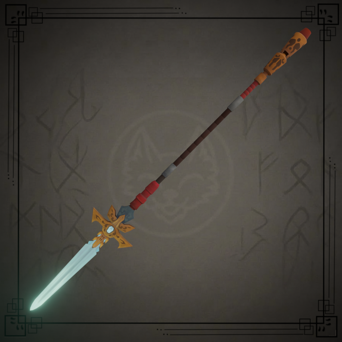 Emerald Rune Emerald Rune Spear - エメラルド・ルーンスピア - IGANIX_ART - BOOTH