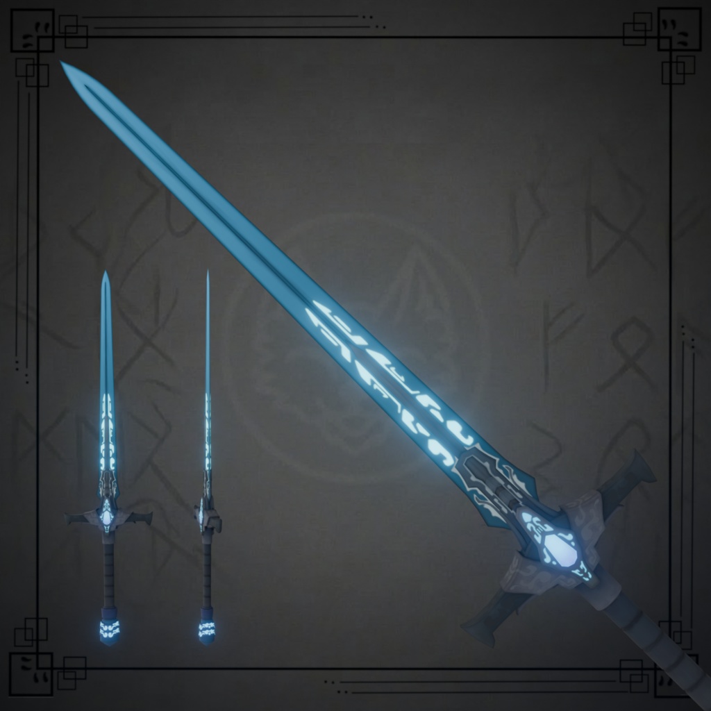 Azure Core Blade - アズール・コア・ブレード【VRChat想定 / Emission対応】