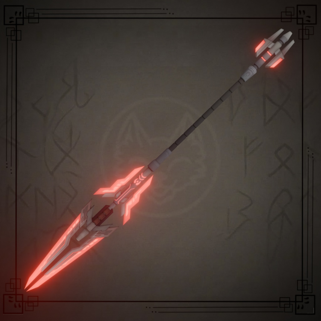 AS - VULCAN SCARLET LANCE - 紅蓮の長槍 【VRChat / 3Dモデル】