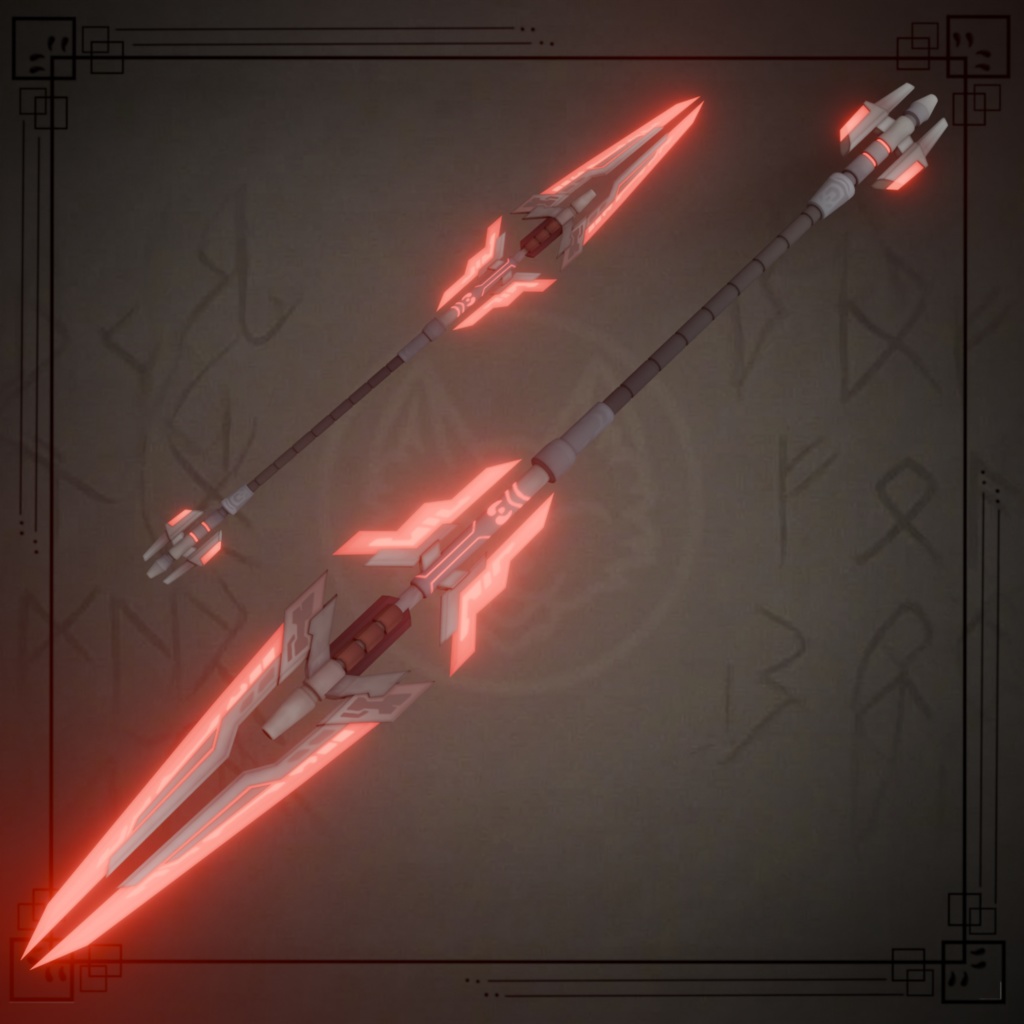 AS - VULCAN SCARLET LANCE - 紅蓮の長槍 【VRChat / 3Dモデル】