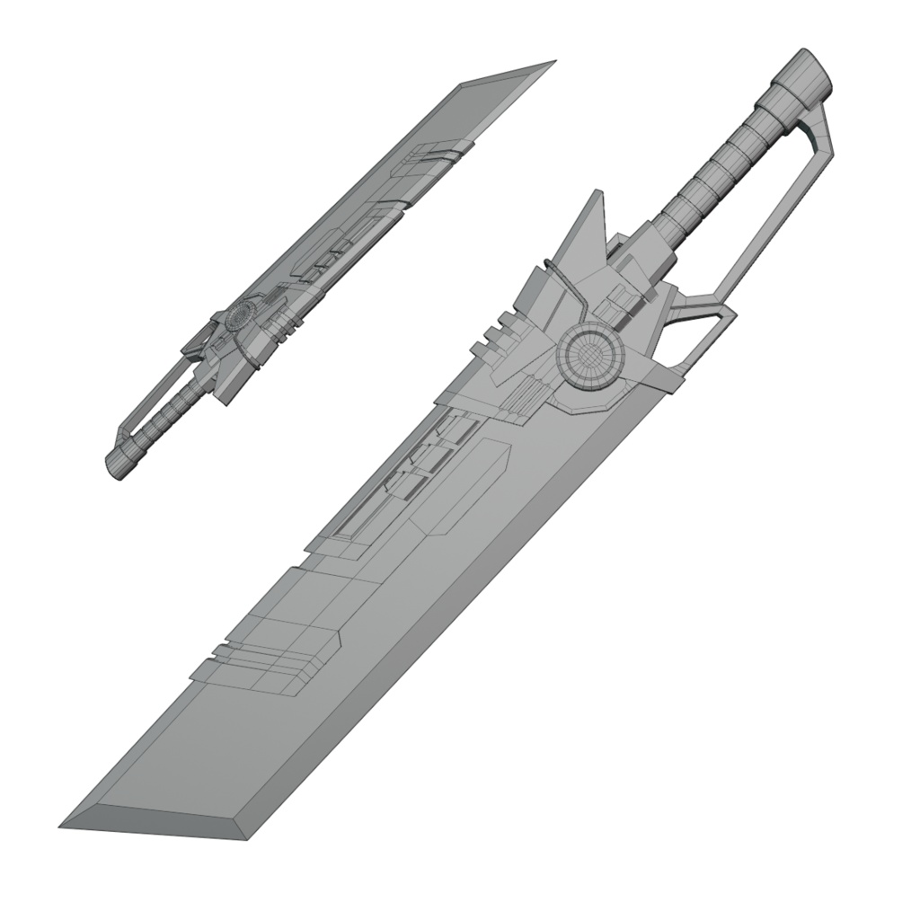 Aetheris Edge - 紫光の刃 【VRChat想定 / Emission対応】