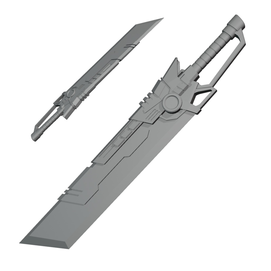 Aetheris Edge - 紫光の刃 【VRChat想定 / Emission対応】