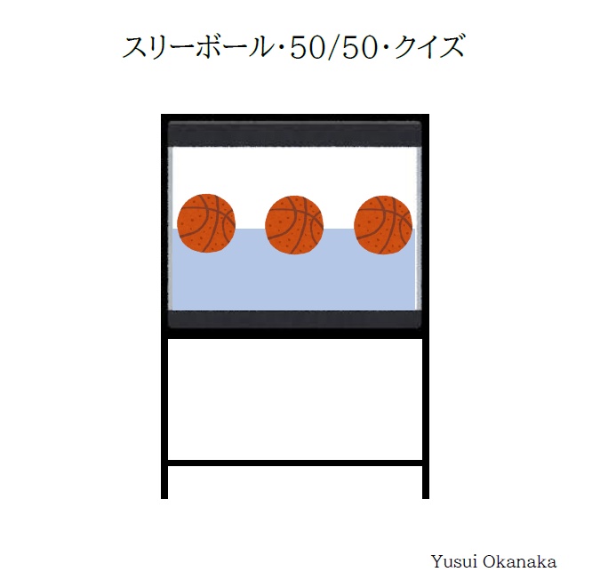スリーボール・50/50・クイズ