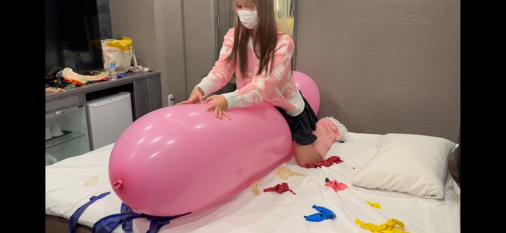 のんたんさんの風船割り(踏みつけ割り・GL風船割り)