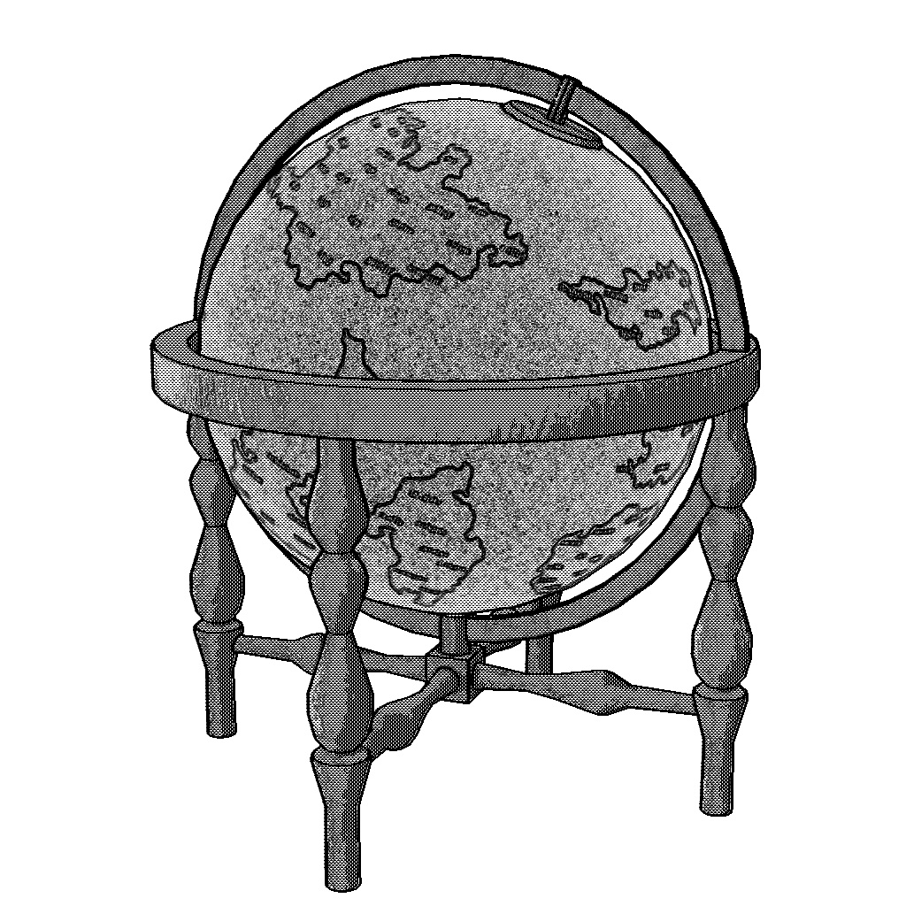 ファンタジー地球儀