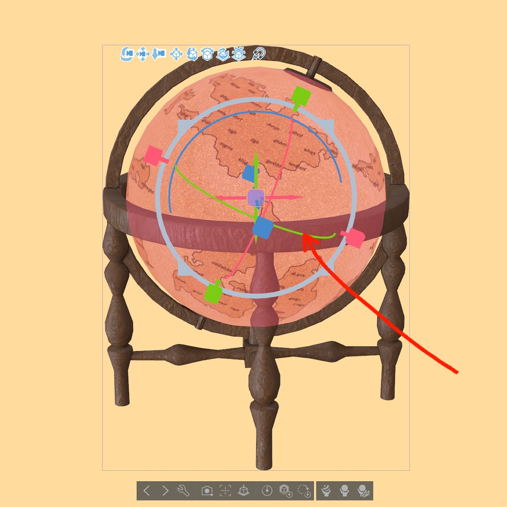 ファンタジー地球儀