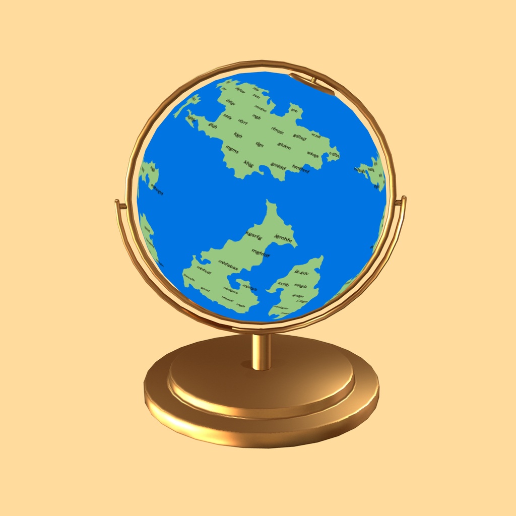 ファンタジー地球儀