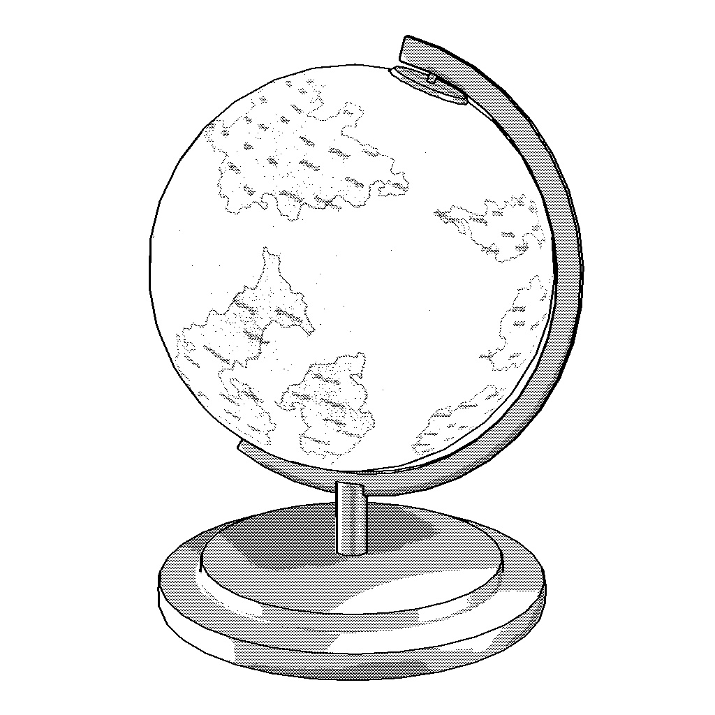 ファンタジー地球儀