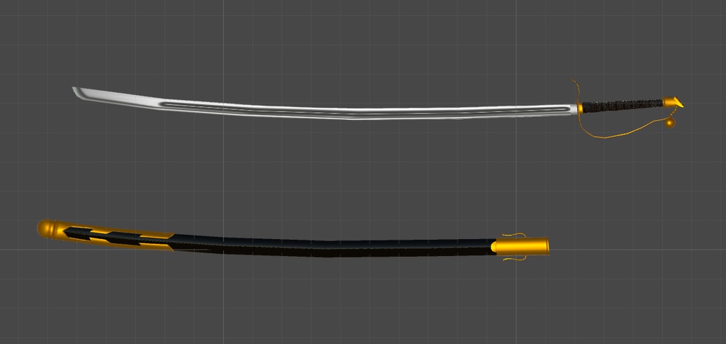 【オリジナル3Dモデル】共和国軍制式採用サーブル【△3419ポリゴン】