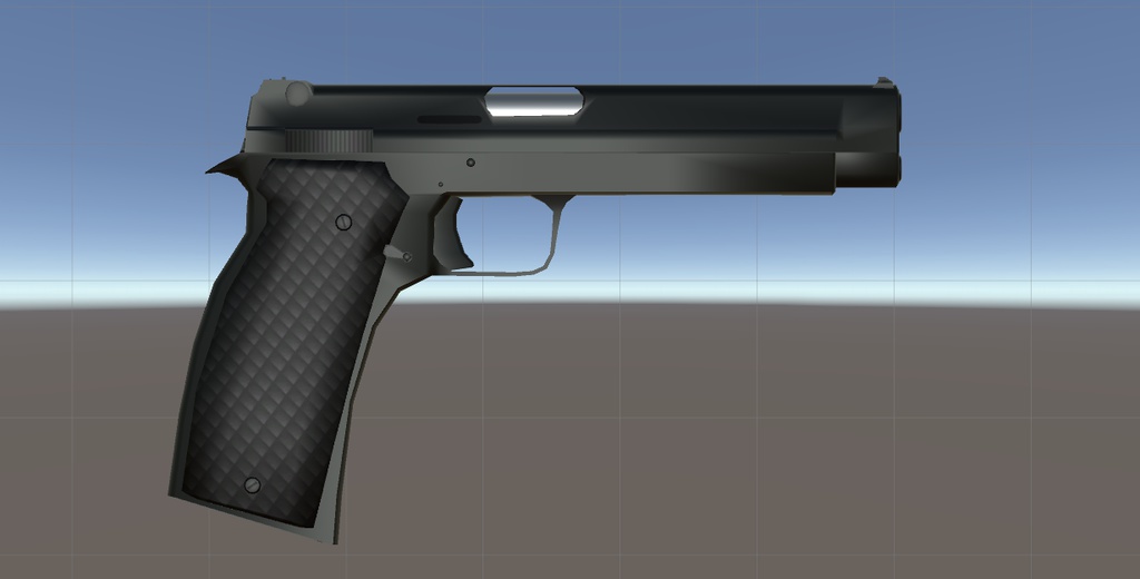 【3Dモデル】フランス軍制式採用拳銃 SACM 1935A風モデル【△3265ポリゴン】