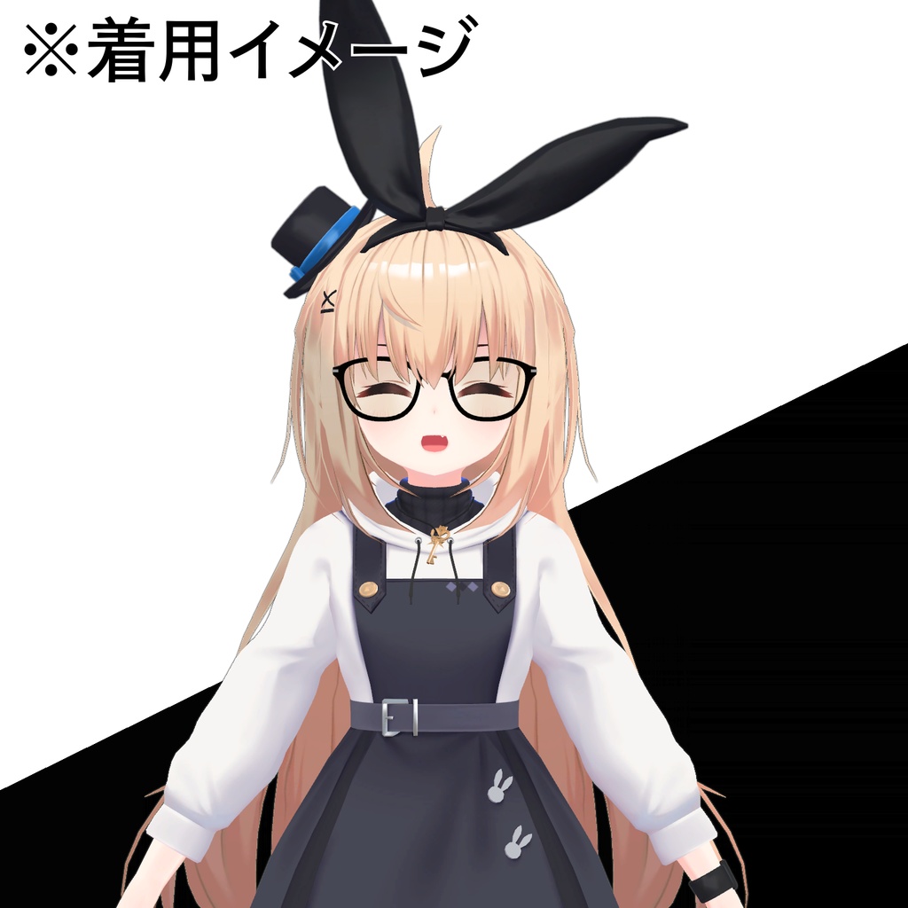 【3Dモデル】ウェリントン形眼鏡