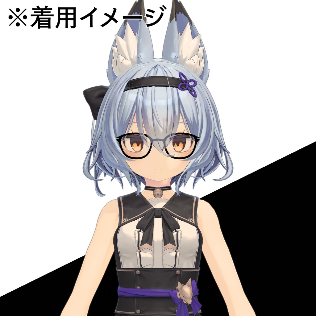 【3Dモデル】ウェリントン形眼鏡