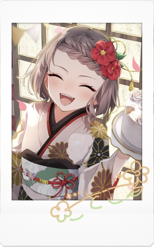 【4/30まで受注生産】言ノ葉琴子 2025年生誕祭記念 チェキ風アクリルキーホルダーC