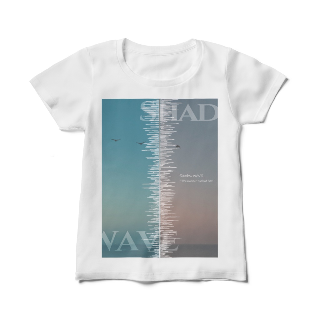 レディースTシャツ「The moment the bird flies」