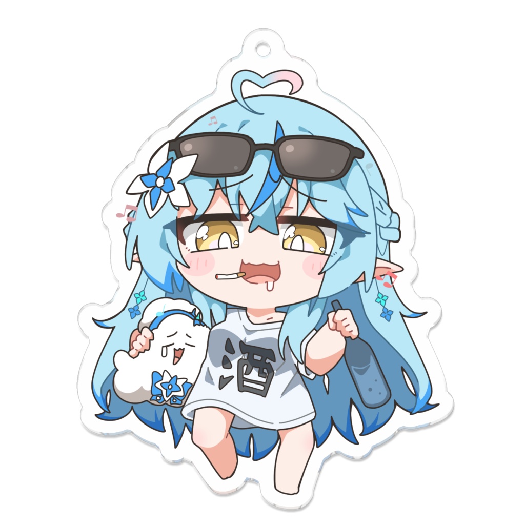 のんべぇラミィちゃんアクリルキーホルダー