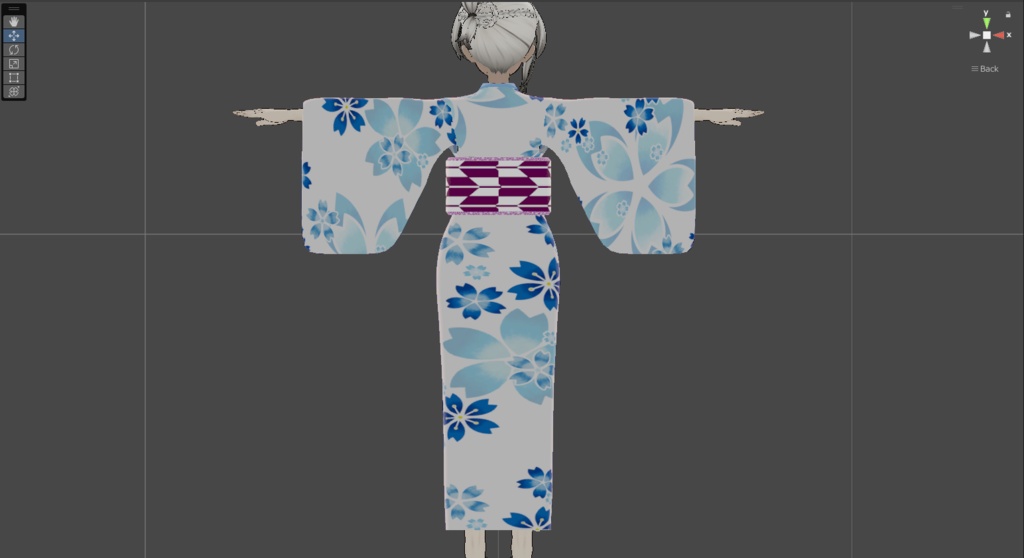 輝向け浴衣