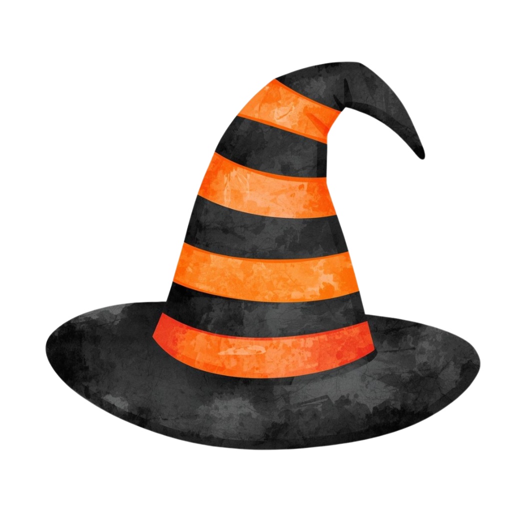 【PNG】ハロウィン黒猫イラスト素材セット|ポップでかわいいクロネコの背景透過クリップアート(12点)