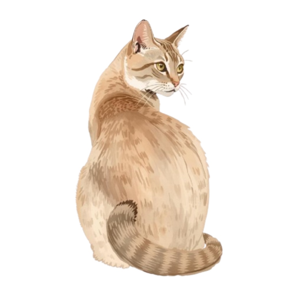 【PNG】クラシカルな猫のイラスト素材セット|手書き風クラシカルな猫の背景透過クリップアート(10点)