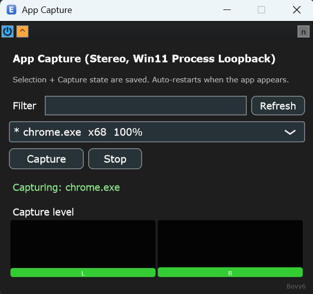 App Capture VST3 - VSTホスト上でWindowsソフトの音声を聞くプラグイン