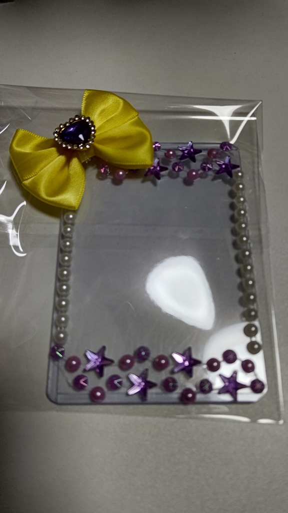 黄色リボン×紫の流れ星