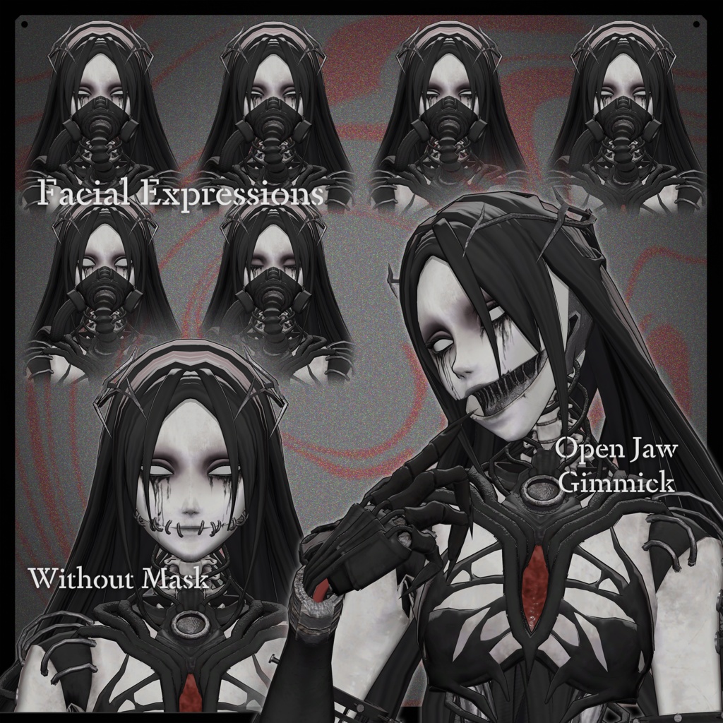 オリジナル3Dモデル〈Qxetla〉- for VRChat