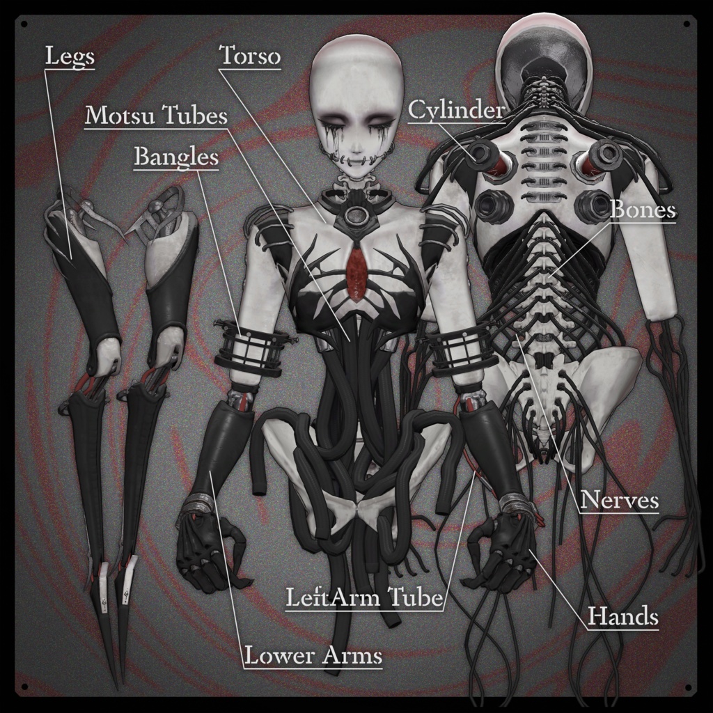 オリジナル3Dモデル〈Qxetla〉- for VRChat