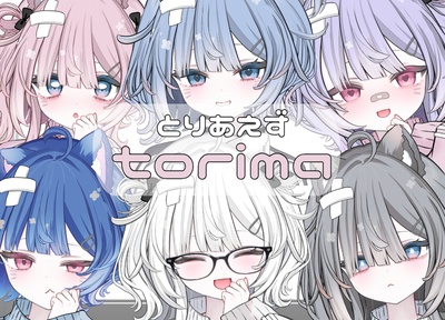 【Live2dモデル】とりあえずとりまちゃん 色変え 表情 髪型 カスタム可能【汎用モデル】