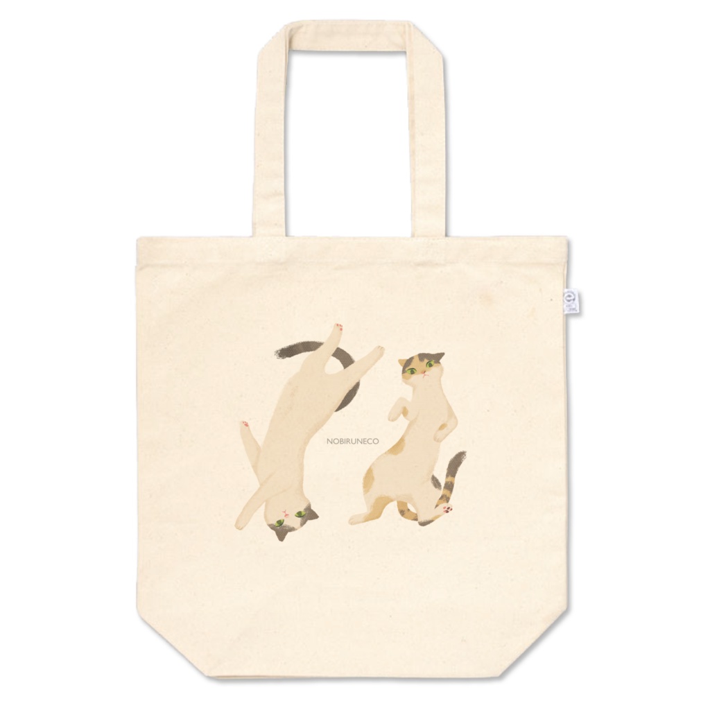 伸びるねこトートバック