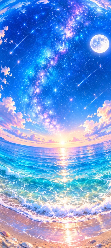 魚眼レンズ風癒しの世界