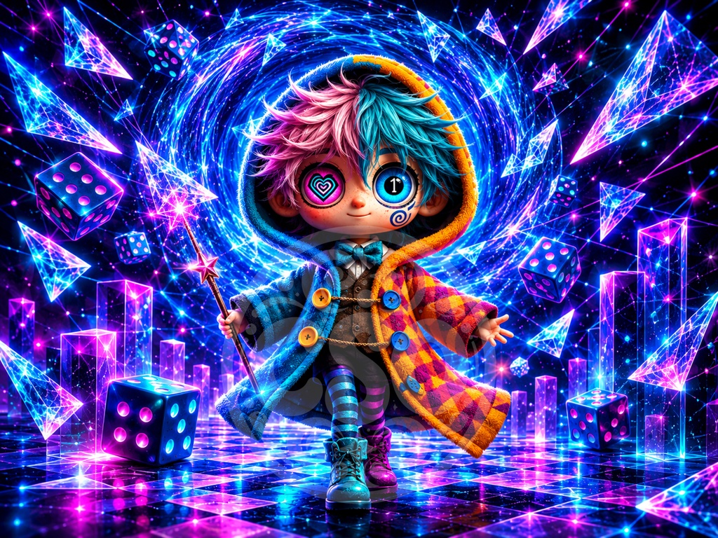 CSO Visual Collection #001|Neon Dice|壁紙・アイコン6点セット