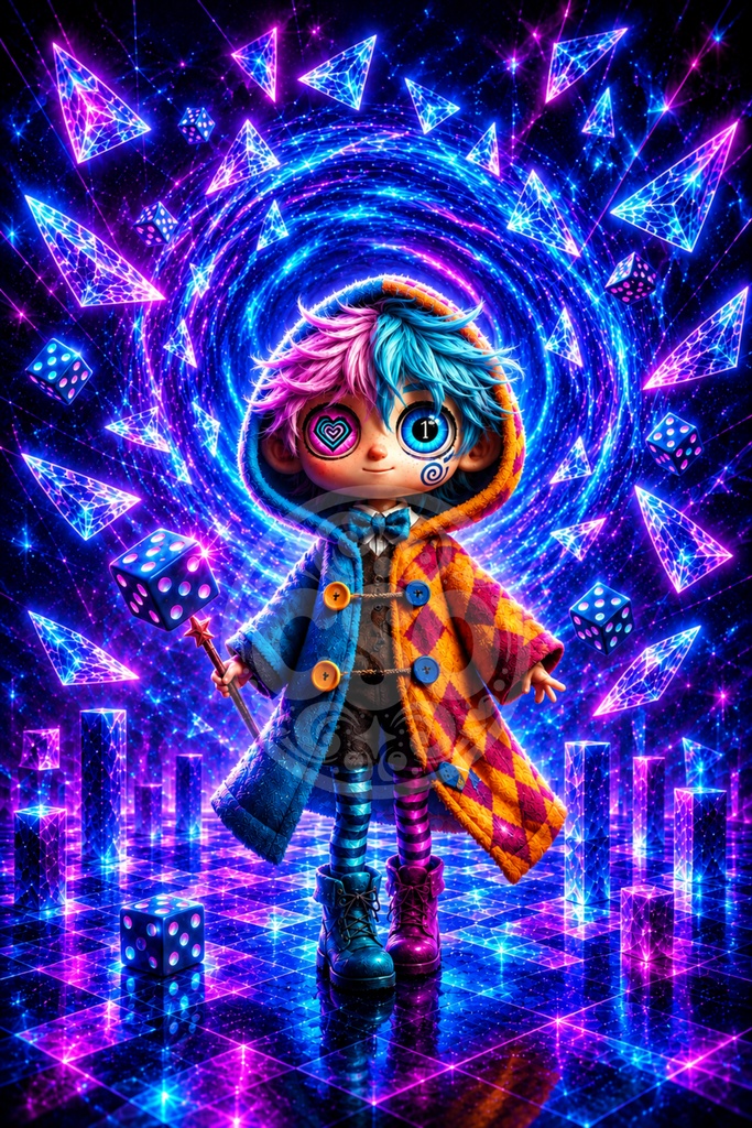 CSO Visual Collection #001|Neon Dice|壁紙・アイコン6点セット