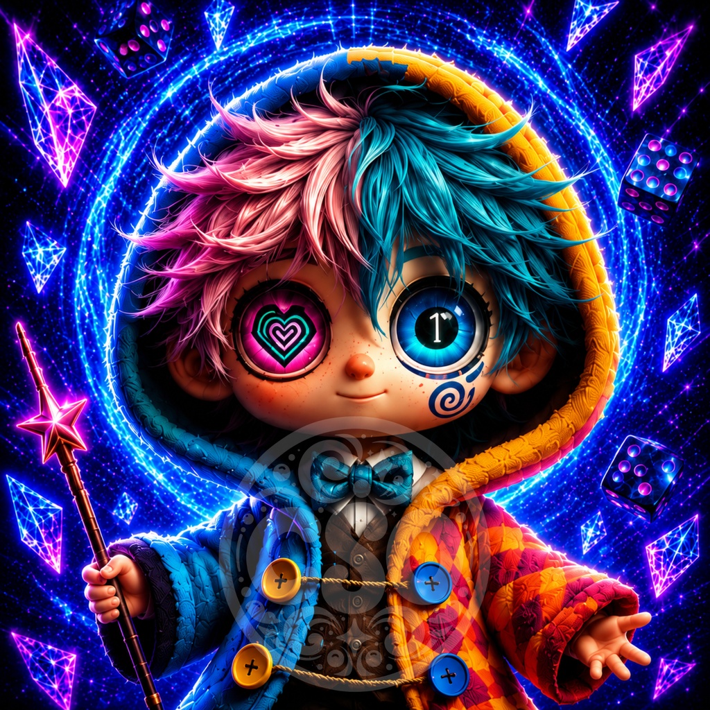 CSO Visual Collection #001|Neon Dice|壁紙・アイコン6点セット