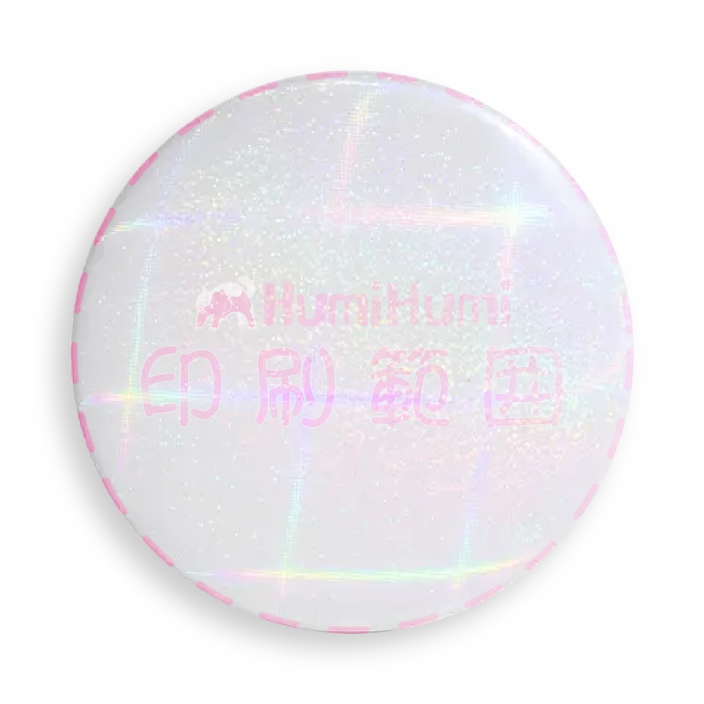 オーダーメイド 58mm ラミネートバッジ ホログラム系 オリジナルグッズ 完全カスタマイズ可能 プレゼント