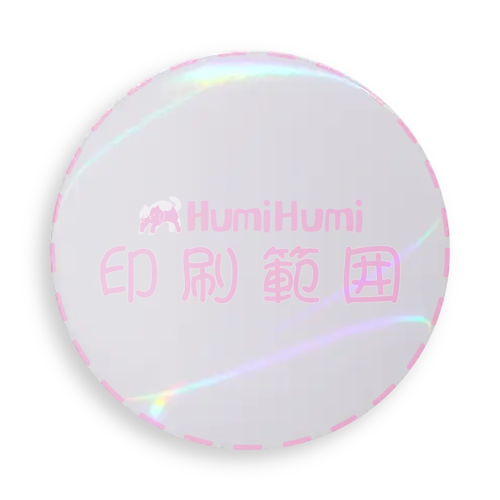 オーダーメイド 58mm ラミネートバッジ ホログラム系 オリジナルグッズ 完全カスタマイズ可能 プレゼント