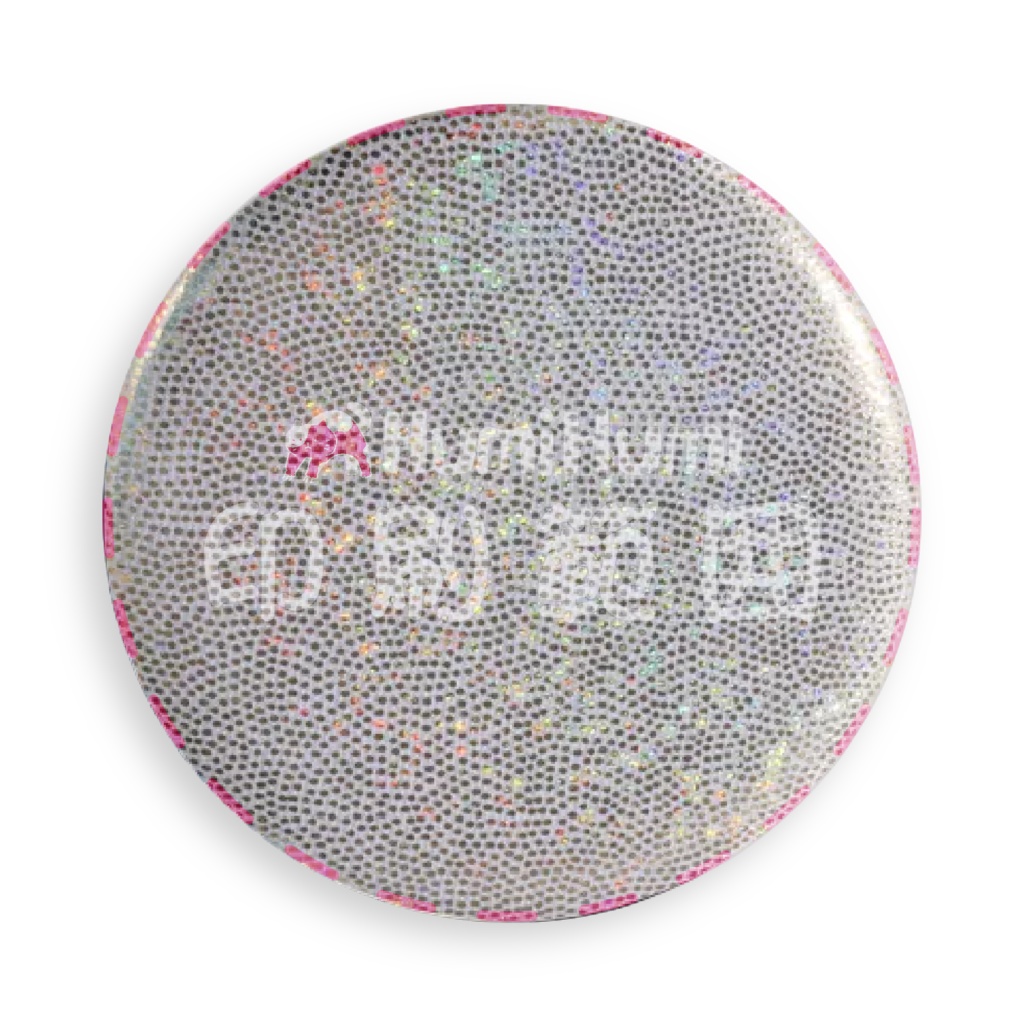 オーダーメイド 58mm グリッターバッジ ホログラム系 オリジナルグッズ 完全カスタマイズ可能 プレゼント