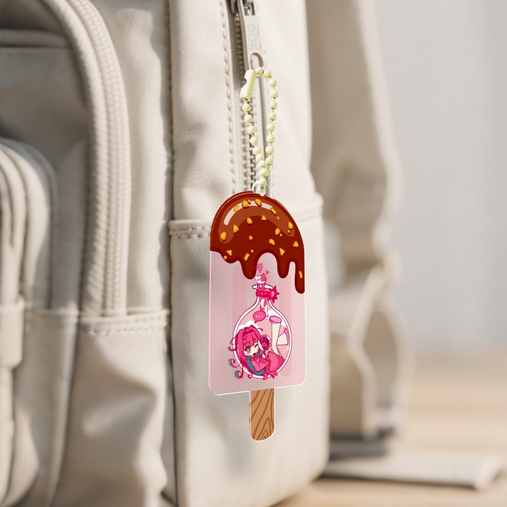 オーダーメイド アクリルアイスバー キーホルダー オリジナルグッズ 完全カスタマイズ可能 プレゼント 推し 記念品 かわいい 推し活 アニメ キャラクター ファングッズ バッグチャーム