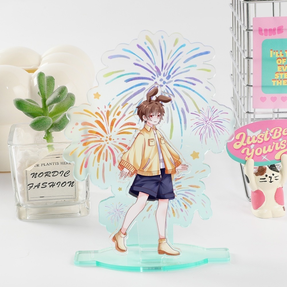 半透明花火 花火 アクリルスタンド オーダーメイド オリジナルグッズ 完全カスタマイズ可能 プレゼント 推し 記念品 かわいい 推し活 アニメ キャラクター ファングッズ