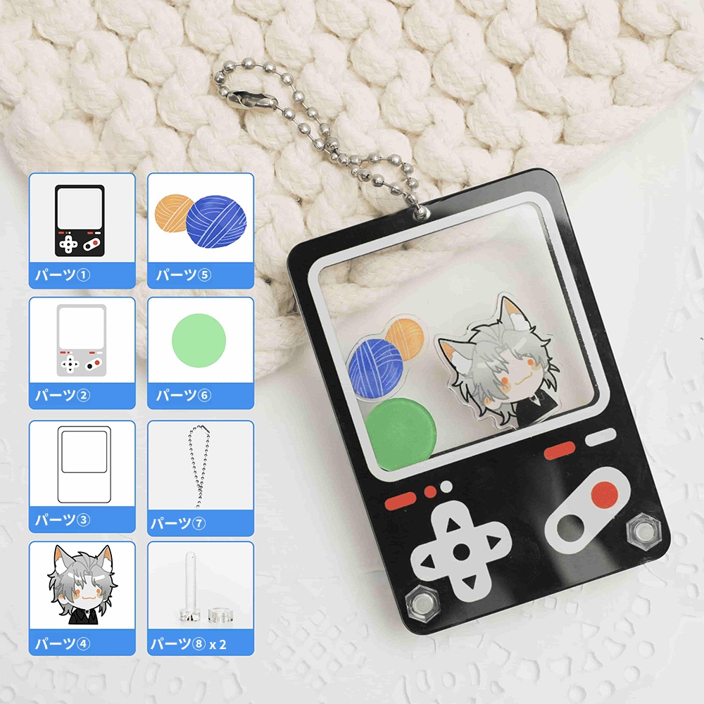 ゲーム機風シャカシャカアクキー ゲーム機 レトロ オーダーメイド オリジナルグッズ 完全カスタマイズ可能 プレゼント 推し 記念品 かわいい 推し活 アニメ キャラクター ファングッズ