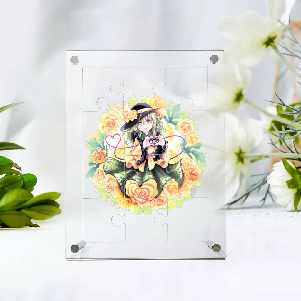 古明地こいし アクリルパズル 前中後三層構造 クリア板 Miy☔ アクリルスタンド アクリルフレーム アクリルアートスタンド アクリルボード アクリルグッズ アクリル製 アクリル加工 アクリル製パズル ギフト 装飾用 透明感 人気パズル 通販