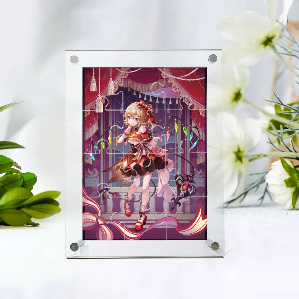フランドール・スカーレット アクリルパズル 前中後三層構造 クリア板 久蒼穹 アクリルスタンド アクリルフレーム アクリルアートスタンド アクリルボード アクリルグッズ アクリル製 アクリル加工 アクリル製パズル ギフト 装飾用 透明感 人気パズル 通販