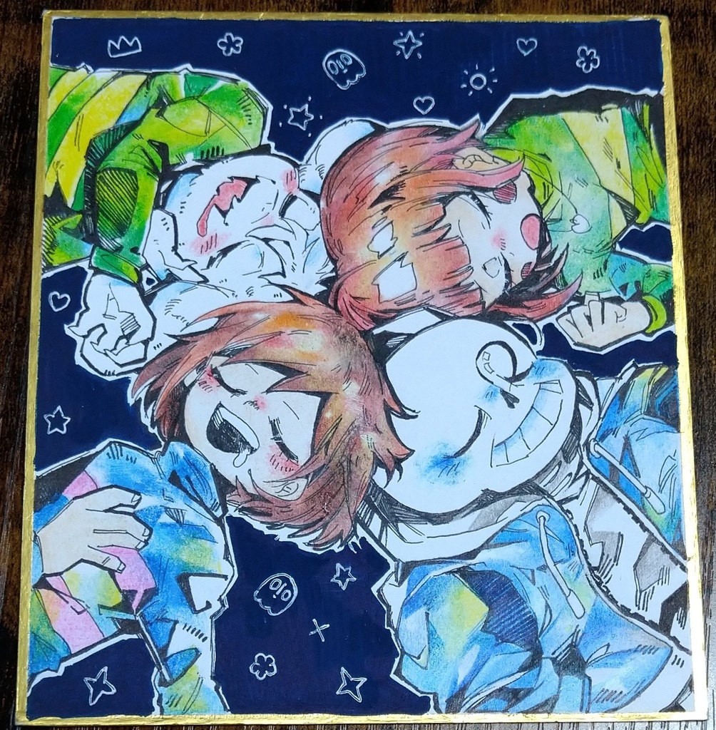 おやすみ色紙