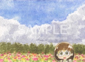 ミニ原画「朋香の毎日」- 創作オリジナル