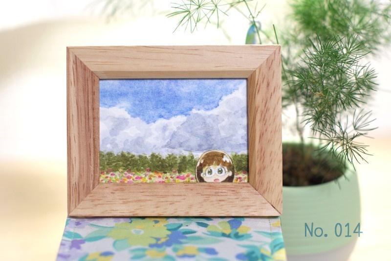 ミニ原画「朋香の毎日」- 創作オリジナル