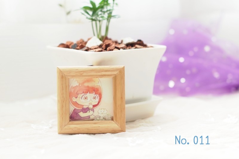 ミニ原画「朋香の毎日」- 創作オリジナル