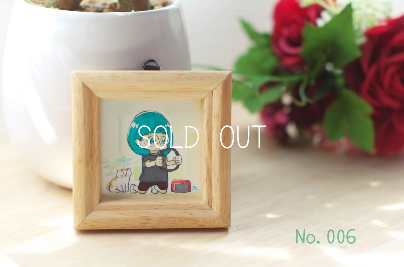 ミニ原画「朋香の毎日」- 創作オリジナル